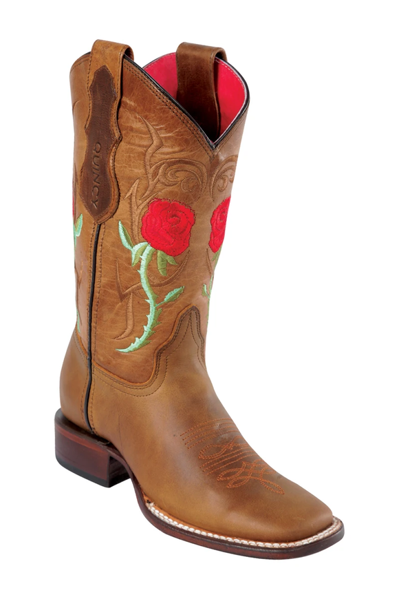 Quincy-Boots-Womens-Rose-Grasso-and-Volcano-Honey-Ranch-Toe-Western-Boot