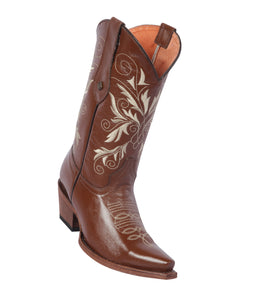Quincy-Boots-Womens-Grasso-and-Crazy-Leather-Brown-Snip-Toe-Western-Boot