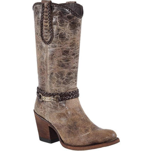Quincy-Boots-Womens-Fashion-Vintage-Leather-Mocha-Round-Toe-Western-Boot