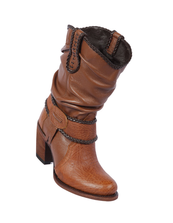 Quincy-Boots-Womens-Fashion-Floater-Leather-Short-Honey-Round-Toe-Western-Boot