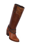 Quincy Boots Womens Floater Leather Round Toe Western Boot