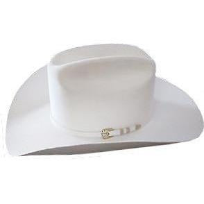 1000X Stetson Diamante Hat Made With Premium Chinchilla/Beaver - White - RR Western Wear, 1000X Stetson Diamante Hat Made With Premium Chinchilla/Beaver - White