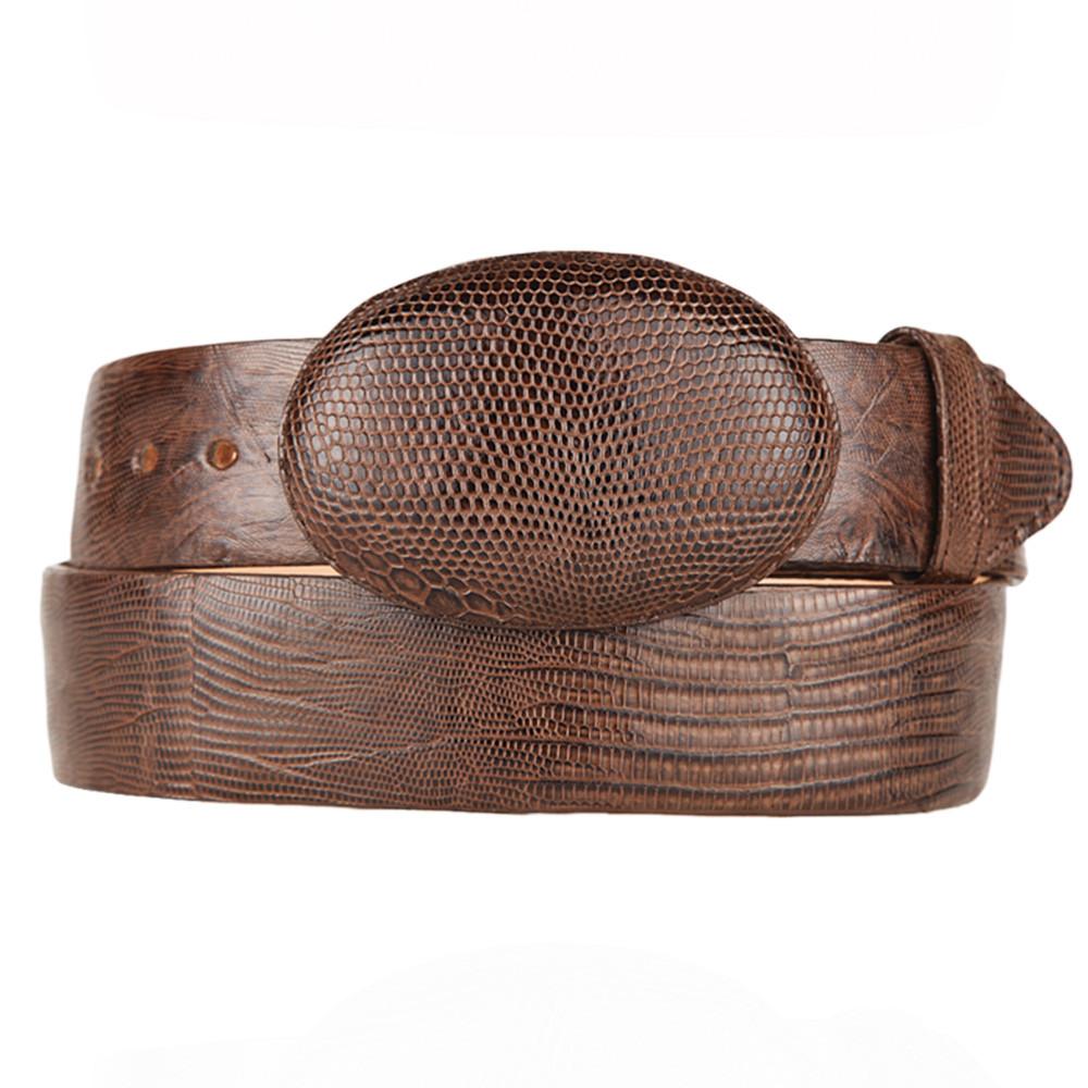 Ceinture Femme En Vrai Lézard Marron - Taille L - Fabriquée En Argentine - Occasion Excellent état