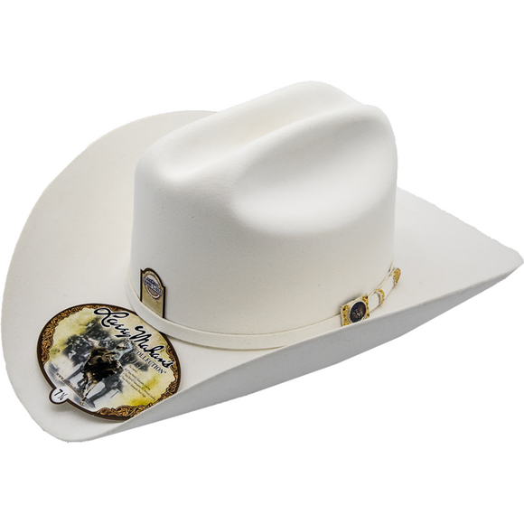 100x Larry Mahan Independencia Fur Felt Cowboy Hat White - RR Western Wear, 100x Larry Mahan Independencia Fur Felt Cowboy Hat White