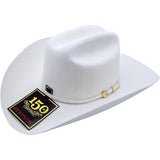 100x El Presidente Stetson Hat - White - RR Western Wear, 100x El Presidente Stetson Hat - White
