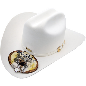 30x Larry Mahan Opulento Fur Felt Cowboy Hat White - RR Western Wear, 30x Larry Mahan Opulento Fur Felt Cowboy Hat White