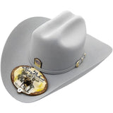 6x Larry Mahan Real Fur Felt Cowboy Hat Platinum - RR Western Wear, 6x Larry Mahan Real Fur Felt Cowboy Hat Platinum