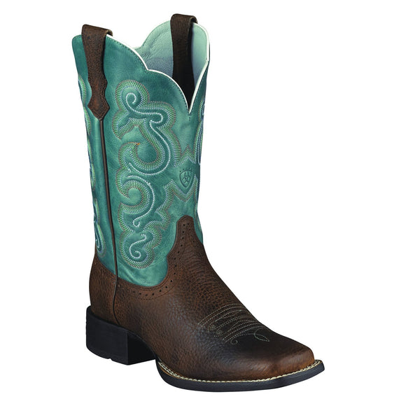 Ariat Women's Quickdraw Brown Oiled Rowdy - RR Western Wear, Ariat Women's Quickdraw Brown Oiled Rowdy